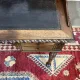 Louis XVI style desk from the late 19th century in walnut with a leather top.