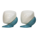 Pair of bathroom wall lamps *** Stig Carlsson *** model 6030 IFÖ