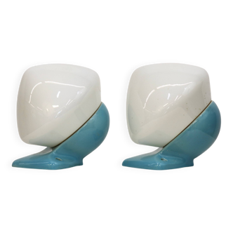 Pair of bathroom wall lamps *** Stig Carlsson *** model 6030 IFÖ