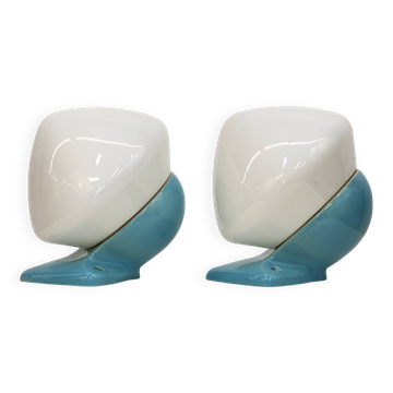 Pair of bathroom wall lamps *** Stig Carlsson *** model 6030 IFÖ