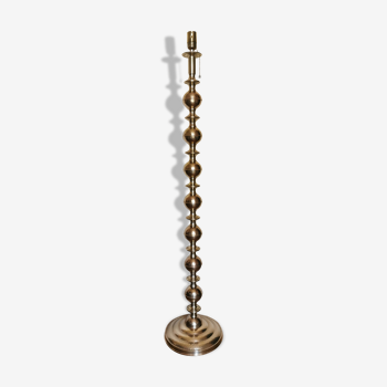 Vintage oriental-style brass lamppost