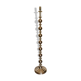 Vintage oriental-style brass lamppost