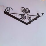 Art Deco wrought iron coat rack.