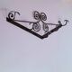 Porte manteau art déco en fer forgé.