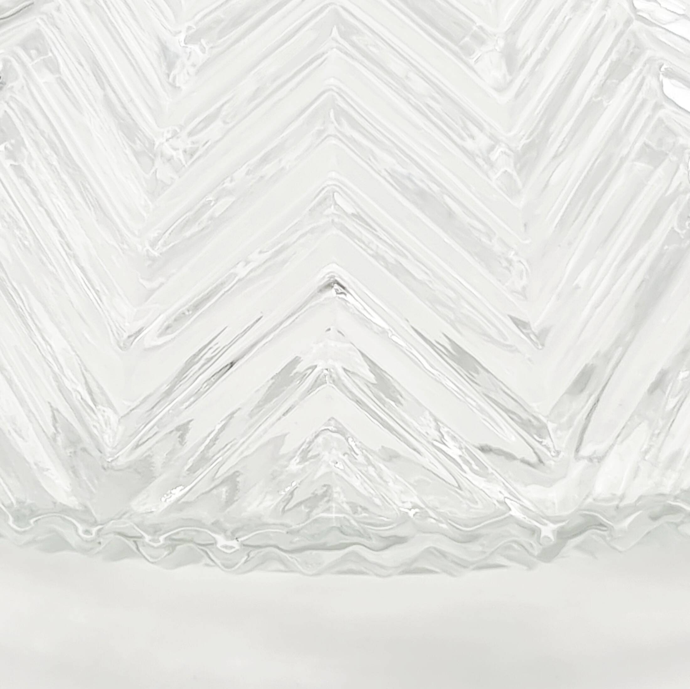 Pair of Geometric Glass Ceiling Lights from Limburg, Germany, 1970s