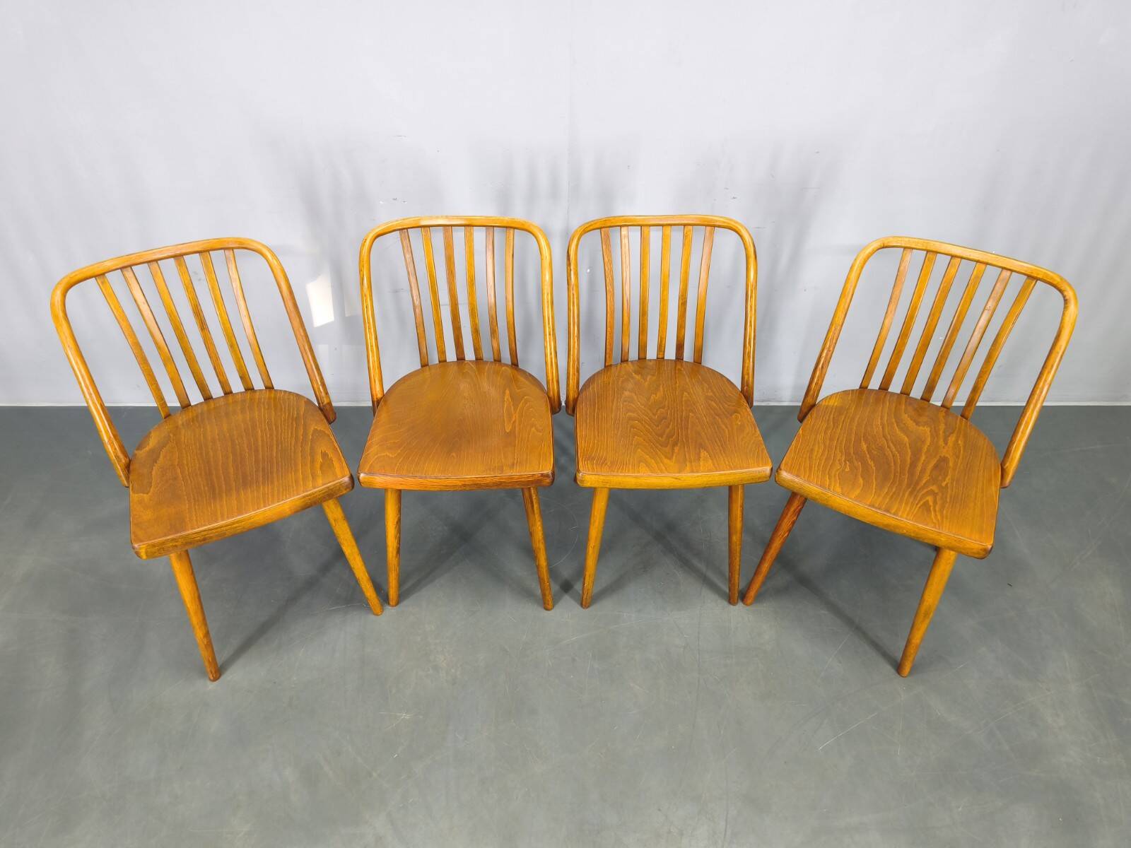 Antonin Suman for TON Dining Chairs, 1960s, Set of Four