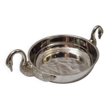Silver swan basket