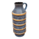 Large Bay Keramik vase in blue and ochre ceramic – West Germany, 47 cm