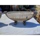 Pair of Art Deco enameled cast iron vases