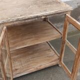 Cream white wooden display case