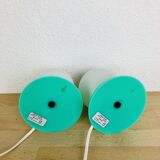Paire de lampes boules style memphis, années 80