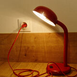 Adjustable red desk lamp