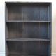 Bibliothèque, meuble de rangement en bois noir