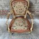 French Armchair with Floral Tapestry
