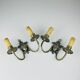 Silver-Plated Wall Lamp, France, 1930s, Set of 2