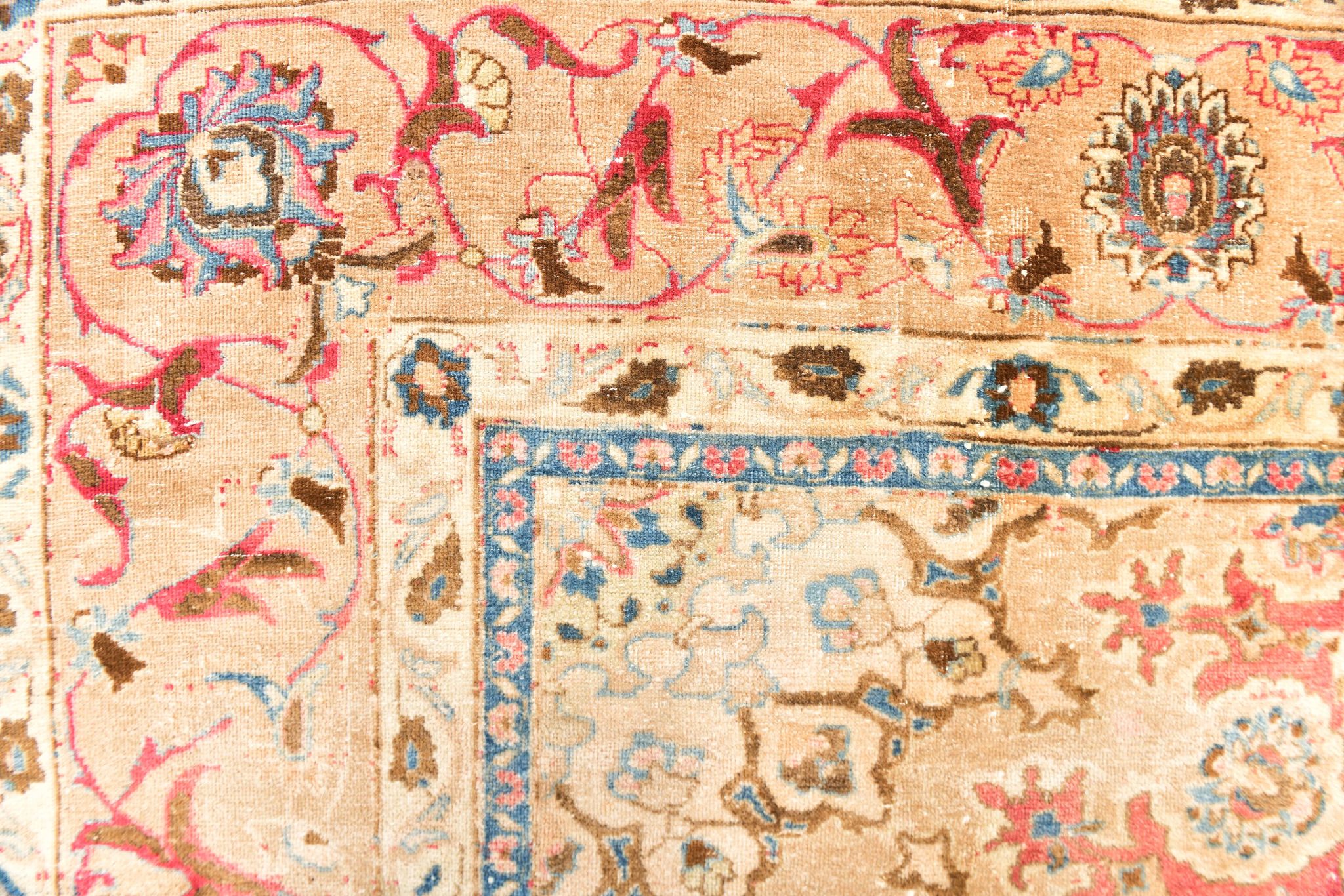 9x12 Pale Red & Cream Classic Persian Rug, 279x374Cm