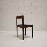 Set of 6 italian rosewood chairs, gessef, 1960