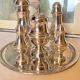 Exclusive 6-piece silver-plated spice service, classic Georgian style.