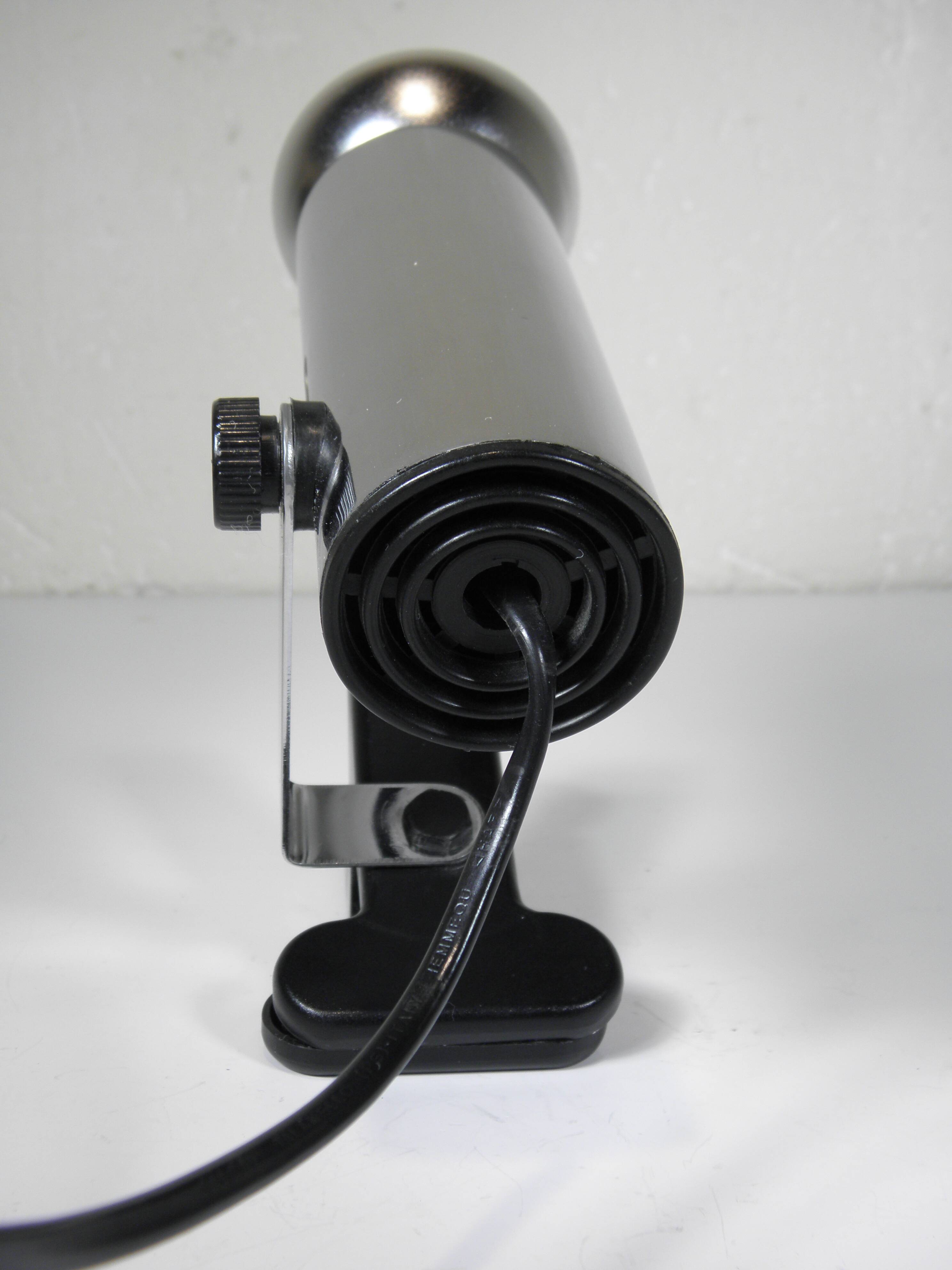1980s Chrome Metal Clip-On Spotlight