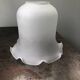 antique tulip lampshade in frosted glass