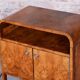 Art Deco Cabinet in Walnut & Veneer, Czech, 1920s