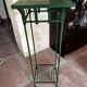 Metal and wood console table