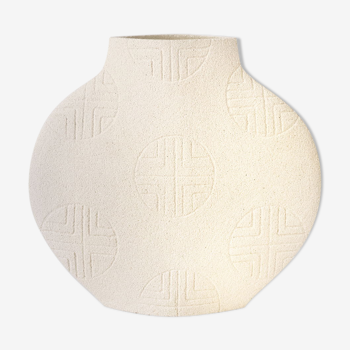 Ceramic vase 'moon [m] n°1 - white'