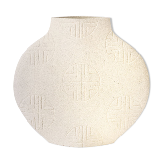 Vase en ceramique 'lune [m] n°1 - blanc’