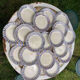 20 flat plates Rayures Badonviller