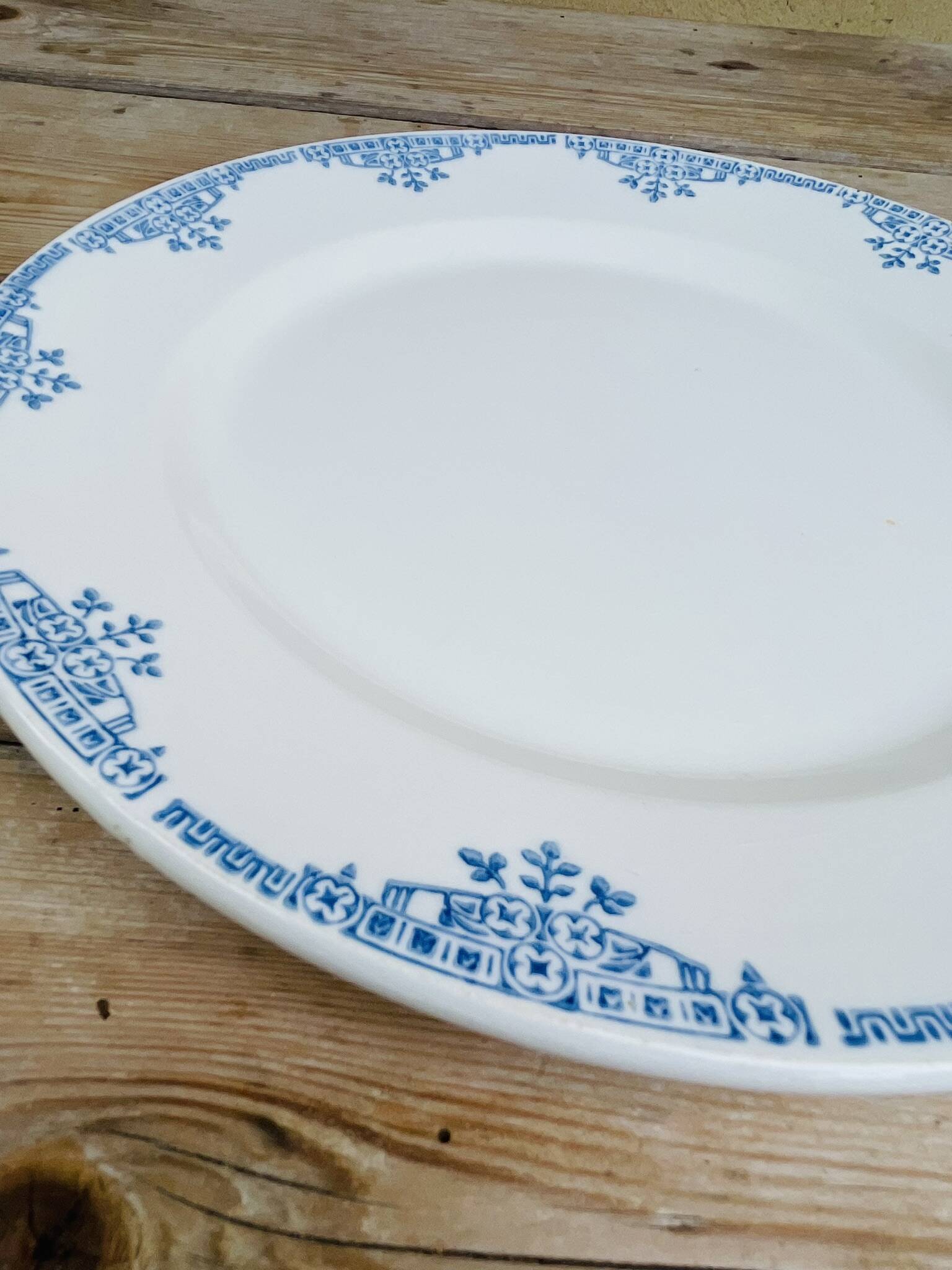 Set of 2 flat plates Faïencerie Des Rochers