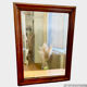 Antique wooden mercury mirror