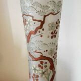 Cornet vase "Spring" FT Legras decorations Japan crystalworks St Denis 1900