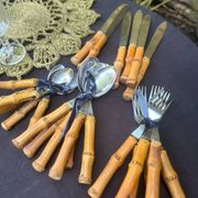 Bamboo tableware set