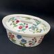 Oval terrine, Paris porcelain, Herbier model