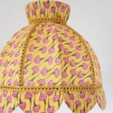 Printed textile suspension, dome shape with small crown