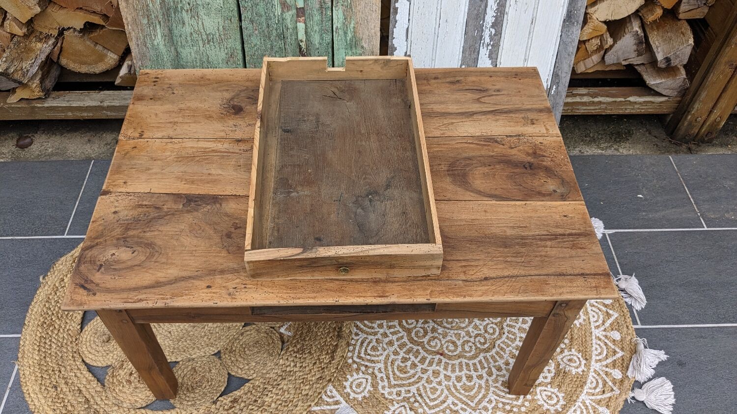 Coffee farmhouse table