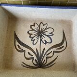 Rectangular dish by Robert Picault in Vallauris year 50s