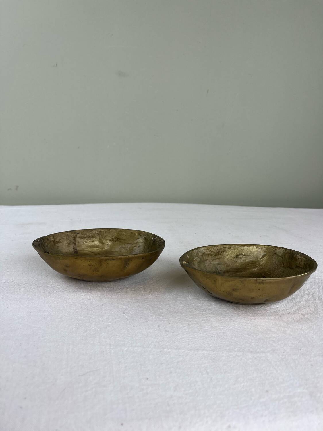 Old brass nut