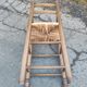Mulched children's high chair and vintage wood