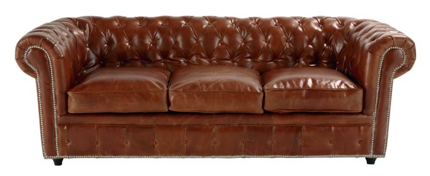 Vintage Chesterfield leather sofa