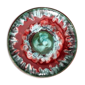 Glazed ceramic bowl Emaux de Longwy, 1950