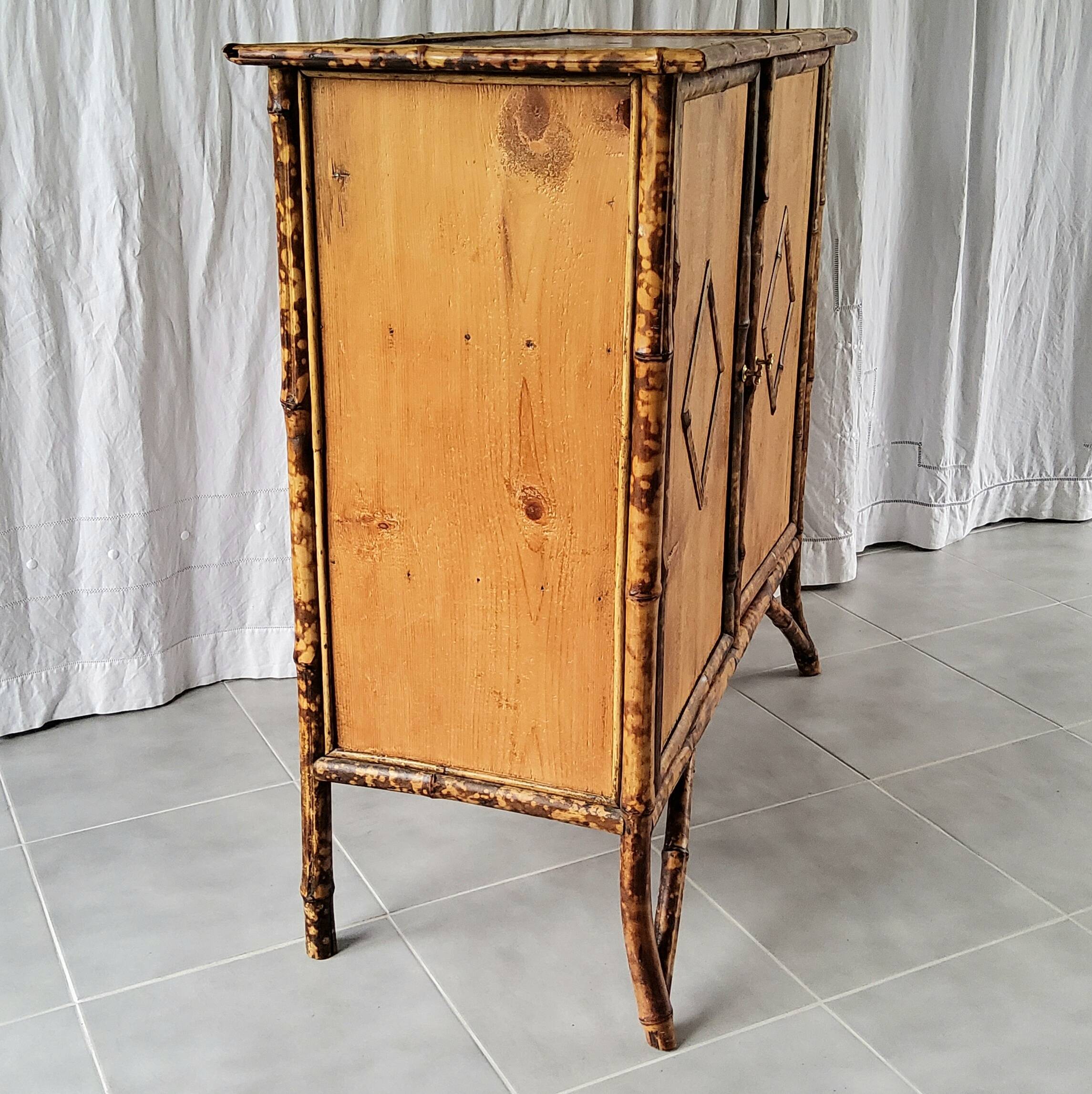 Parisian buffet in bamboo and wood