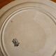 Large antique plate in Gien earthenware with Cornucopia pattern Ø 28 cm