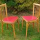 Pair of Baumann bistro chairs no. 12