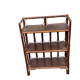 Étagère vintage large rotin et osier