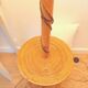 Vintage rattan floor lamp