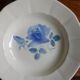 6 hollow plates Digoin Sarreguemines / Pattern Blue Roses