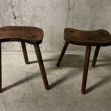 Pair of tripod stools