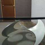 "Propeller" coffee table designed by Knut Hesterberg, Ronald Schmitt edition