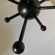 Pair of black space age sputnik coat racks
